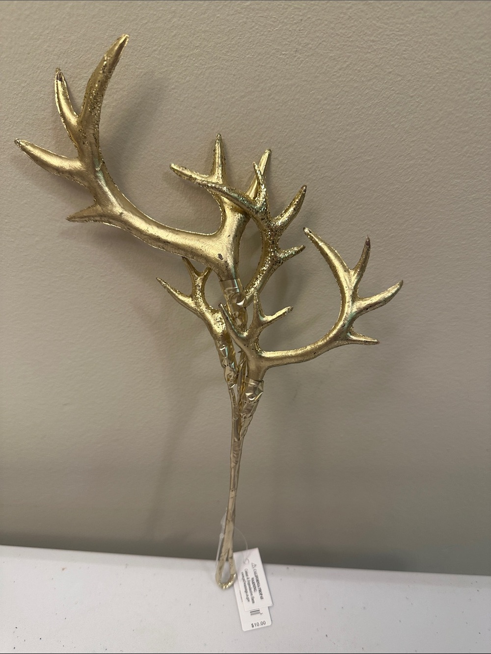 NWT gold antler stems - lot of eleven - Royal Standard - party, floral, wreaths
